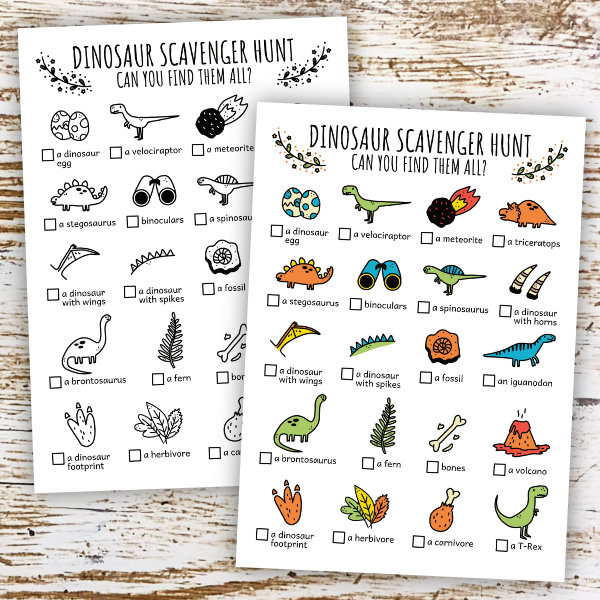 Dinosaur Scavenger Hunt