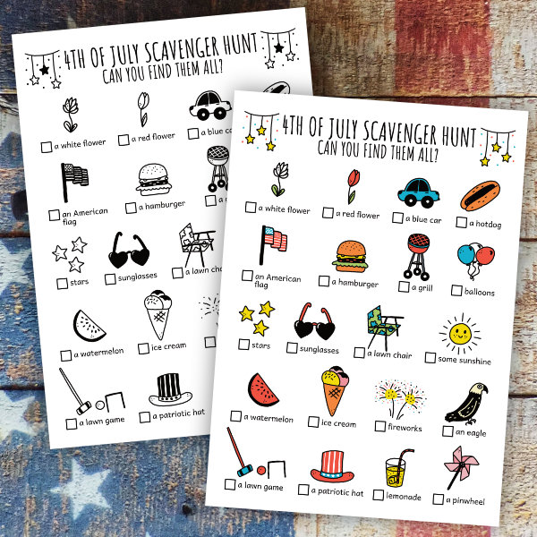 4th of July Scavenger Hunt