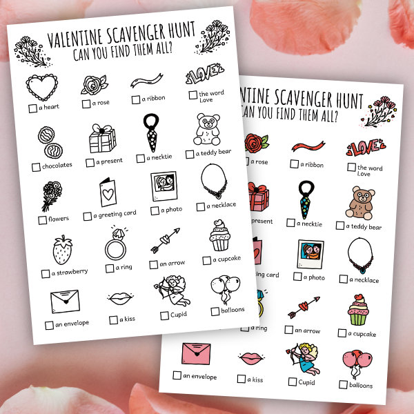 Valentine Scavenger Hunt